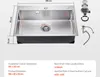 SucceBuy Lavello da cucina da 68 cm, postazione di lavoro, Anteprima dell’immagine prodotto 7