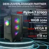 HYPER BYTE® - Gaming PC - Komplett Set | AMD Ryzen 7 5700G Produktbild-Vorschau 2