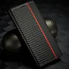 Hülle für Samsung Galaxy A12 5G Kohlefaser Leder Produktbild-Vorschau 2