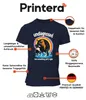 Maglietta da uomo, colore blu navy, con scritta Anteprima dell’immagine prodotto 4