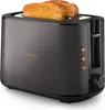 A dark gray Philips toaster with two slices of golden-brown toast in the slots, shown on a white background. Anteprima dell’immagine prodotto