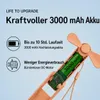 Handventilator Leise Power Bank 3 Windstufen, 10 Stunden Produktbild-Vorschau 9