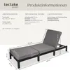tectake® Rattan Sonnenliege Sofia 196 x 66 x 27 cm Produktbild-Vorschau 7