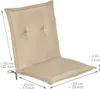 Beautissu Set da 8 sedie da giardino con schienale basso Anteprima dell’immagine prodotto 3