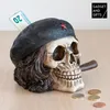 Skarbonka czaszka w czapce wojskowej Podgląd zdjęcia produktu 4