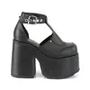 CAMEL-103 Damen Sandale von DemoniaCult, Schwarz  , EU 39, Produktbild-Vorschau 5