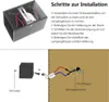 4x moderní led nástěnné světlo černé vnitřní nástěnné Náhled obrázku produktu 7