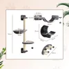 PawHut - Mur d'escalade pour chats, ensemble de 4 éléments Voir les images du produit 3