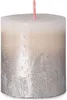 Bolsius Rustik Kerze Weiche Perle Champagner 80/68mm Produktbild-Vorschau 3