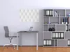Wallario Poster - Weiße Ledertür, Kunstdruck Größe: 61 x Produktbild-Vorschau 2