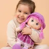 Weiche Stoffpuppe mit Sound – Violette Kuschelpuppe für Produktbild-Vorschau 6