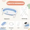 2 in 1 Faltbare Babybadewanne mit Ständer,Ergonomisches Produktbild-Vorschau 4