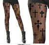 Halloween Kürbis Netzleggings Gruseliges Muster Produktbild-Vorschau 1