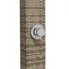 vidaXL Záhradná sprcha sivá 50x55x224 cm polyratan a Náhľad obrázku produktu 7