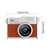 A vintage-style digital camera with dimensions indicated. Produktbild-Vorschau