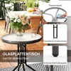 Outsunny Bistro-Set 3-teilig Wetterfest Gartenmöbel Set mit Produktbild-Vorschau 7