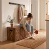 Relaxdays Sitzbank mit Stauraum, Deckel, HxBxT: 46 x 100 x Produktbild-Vorschau 2