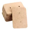 100 Stück Kraftpapier Ohrring Schmuck Ohrstecker Halter Produktbild-Vorschau 7