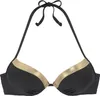 LASCANA Push-Up-Bikini-Top Elodie schwarz-goldfarben Größe Produktbild-Vorschau 1