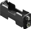 Goobay 2x AA (Mignon) Batteriehalter, Druckknopf, Schwarz - Produktbild-Vorschau 1
