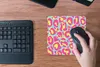 MuchoWow® Mauspad Mousepad Pantherdruck - Rosa - Gelb - Produktbild-Vorschau 5