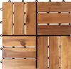 A close-up, top-down view of four wooden tiles arranged in a 2x2 grid. Náhled obrázku produktu