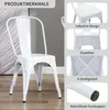 Duhome Chaises de bistrot Chaise en métal Lot de 2 en fer Voir les images du produit 5