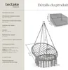Fauteuil suspendu GRAZIA - gris Voir les images du produit 6