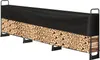 Stojak na drewno opałowe metalowy 386 x 36 x 117 cm Stojak Podgląd zdjęcia produktu 10