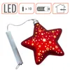 Étoile de Noël en verre rouge à suspendre avec 10 LED - 15 Voir les images du produit 3