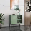 Credenza 'Eidsvoll' con vetro rigato 80x45x85cm Verde Anteprima dell’immagine prodotto 1