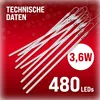 MONZANA® Lichterkette Meteorschauer 480 LED Außen 10 Röhre Produktbild-Vorschau 6