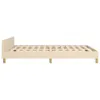 Bettgestell ohne Matratze Creme 140x190 cm Stoff Produktbild-Vorschau 7