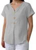T-shirt pour femme ASKSA, en mousseline, pour l'été, Voir les images du produit 2