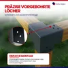 GeZu Impex Pfostenecke 3 Balken 71 x 71 mm Anthrazit Produktbild-Vorschau 5