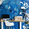 Vlies Fototapete - Blue Stream 150x105 cm Abstrakt Produktbild-Vorschau 2