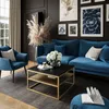 Couchtisch NOVA mit Ablage Schwarz matt / Gold matt Produktbild-Vorschau 3