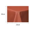 Tischdecke rechteckig 135x180 cm terracotta Leinenoptik Produktbild-Vorschau 4