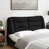 The Living Store Kopfteil-Kissen Schwarz 140 cm Stoff Produktbild-Vorschau 4