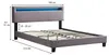 Polsterbett LEXINGTON 140x200 cm mit LED Beleuchtung, Bett Produktbild-Vorschau 7
