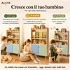 ALVIX, libreria per bambini NESTA 4 con 2 ante, libreria Anteprima dell’immagine prodotto 8