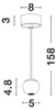 Suspension LED Nocci, Variante : 4,5 W, 220 lm, blanc Voir les images du produit 2