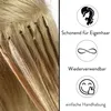 hair2heart Nanoringe #1 Schwarz mit Silikoneinsatz für Produktbild-Vorschau 9