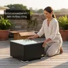 Beistelltisch Schwarz Polyrattan Outdoor 50x50x32 cm, als Produktbild-Vorschau 6