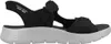 A side view of a black and gray Skechers Slip-ins GO WALK Flex SD sandal for men. Produktbild-Vorschau