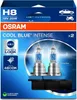 The image shows the packaging for OSRAM COOL BLUE INTENSE H8 headlight bulbs. Produktbild-Vorschau