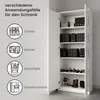 Armoire multi-usages blanche 74cm de largeur 180cm de Voir les images du produit 5
