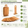 Set mit 6 Schneidebrettern für Frühstückssnacks auf einem Produktbild-Vorschau 3
