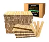 A large stack of kindling wood pieces and a box of kindling wood. Produktbild-Vorschau
