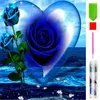 Malen nach Zahlen 5d Diamond Painting Rose mit Herz Malen Produktbild-Vorschau 5